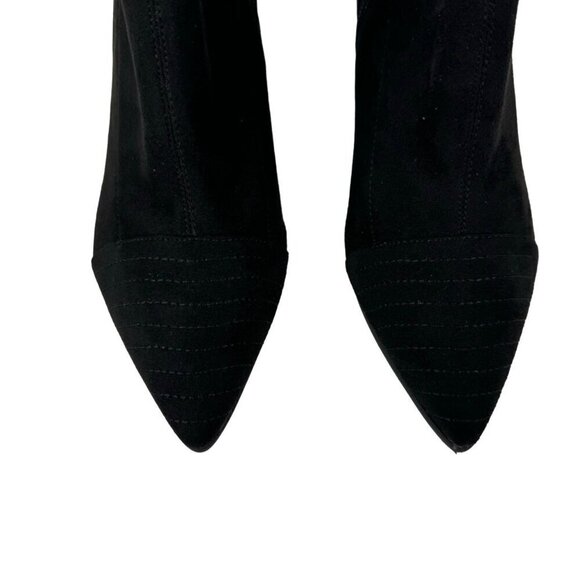 Adrianna Papell NEW Helene Micro Suede Black Ankle Bootie Pump Heels 7M & 7.5M - Picture 6 of 13